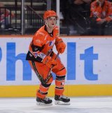 Brett Neumann sous les couleurs du club anglais Sheffield Steelers.